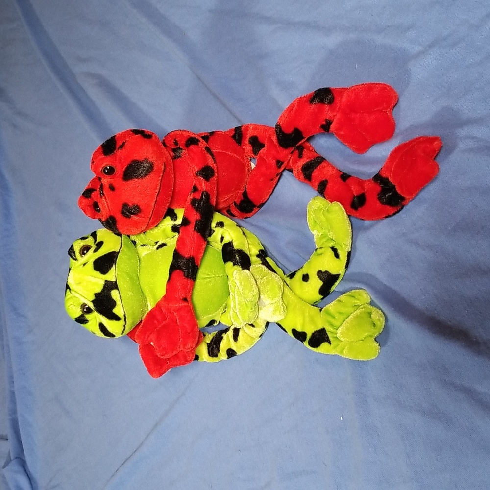 Kissing Frog stuffed animals.